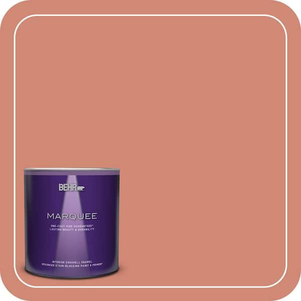 BEHR MARQUEE 1 qt. Home Decorators Collection #HDC-WR16-02 Rosy Copper Eggshell Enamel Interior Paint & Primer