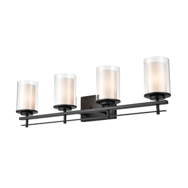 Millennium Lighting 31 in. 4-Light Matte Black Vanity Light
