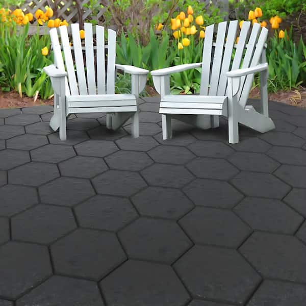 Tierra Verde 13 in. x 15 in. STOMP Hex Recycled Materials Stepping
