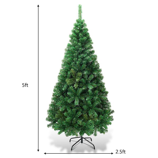 CASAINC 5 ft. Green PVC Hinged Xmas Pine Artificial Christmas Tree  CA-CM19721 - The Home Depot