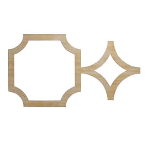 27 7/8 in. x 15 3/8 in. x 1/4 in. Hickory Medium Anderson Decorative Fretwork Wood Wall Panels (50-Pack)