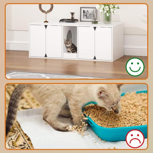 FUFU&GAGA Cat Litter Box Enclosure Furniture for Cats, Indoor