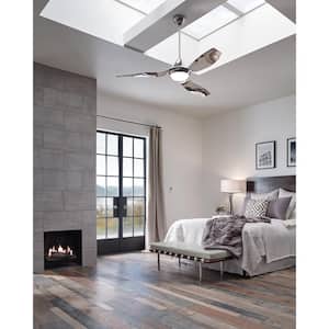 Avvo 56 in. Indoor/Outdoor Matte White Ceiling Fan with LED Light Kit, DC Motor, ABS Blades and 6-Speed Remote Control