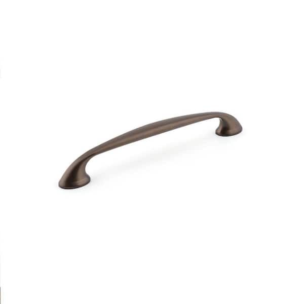 Richelieu Hardware Montreal Collection 6 5/16 in. (160 mm) Honey Bronze Transitional Curved Cabinet Arch Pull