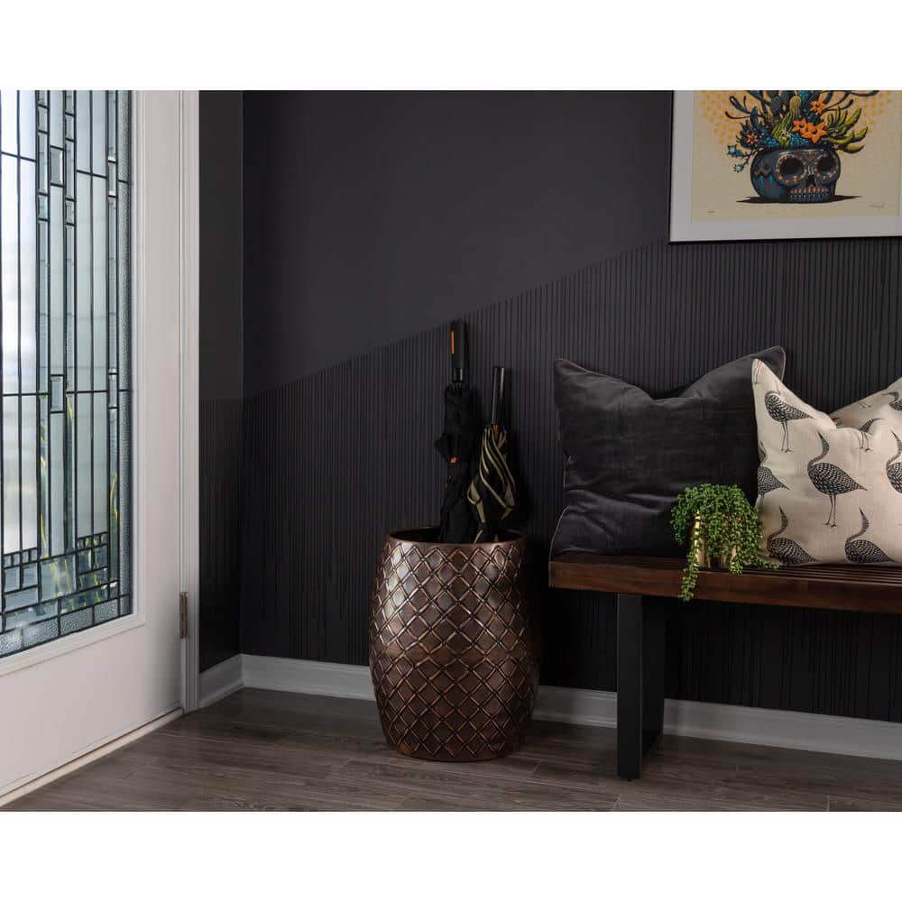 Braga Copper Finish Steel Stool Table Planter
