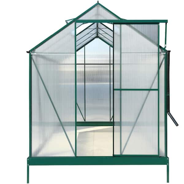 Boosicavelly 75.2 in. W x 123.2 in. D x 96.8 in. H Outdoor Walk-In Greenhouse