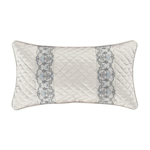 Avelina Sterling Polyester Boudoir Decorative Throw Pillow 14 x 25 in.