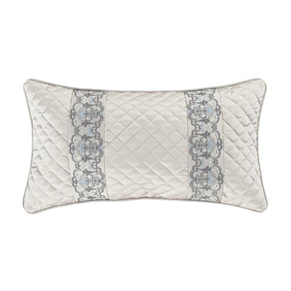 Unbranded Avelina Sterling Polyester Boudoir Decorative Throw Pillow 14 x 25 in.