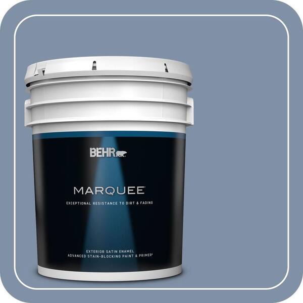 BEHR MARQUEE 5 gal. #MQ5-16 Montage Satin Enamel Exterior Paint & Primer