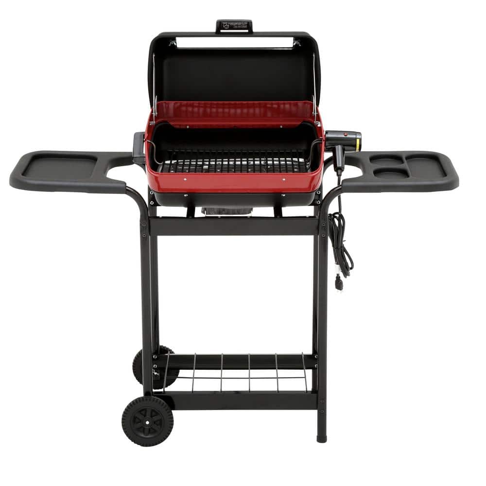 Americana Black Electric Cart Grill with Rotisserie and Smoker