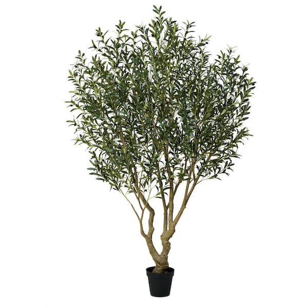 8 ft. Artificial Olive Tree-Faux Silk Plant Fake Tree for Home Office Decor Indoor\Outdoor Plant Living Room