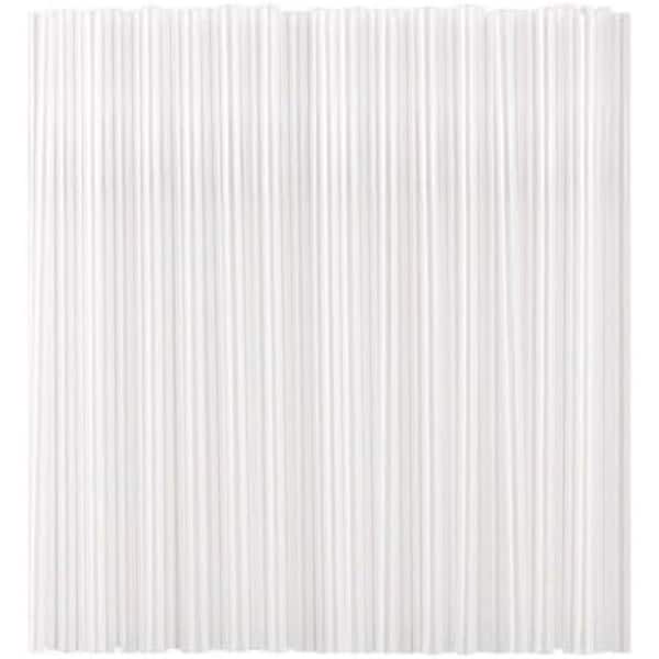 Clear Transparent Disposable Plastic Drinking Straws Individually Wrapped Tableware (100 Per Case) 8.26 Inch