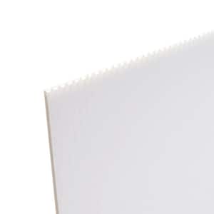 48 in. x 96 in. x 0.236 in. Fluted Twin Wall Plastic Sheet (5-Pack)