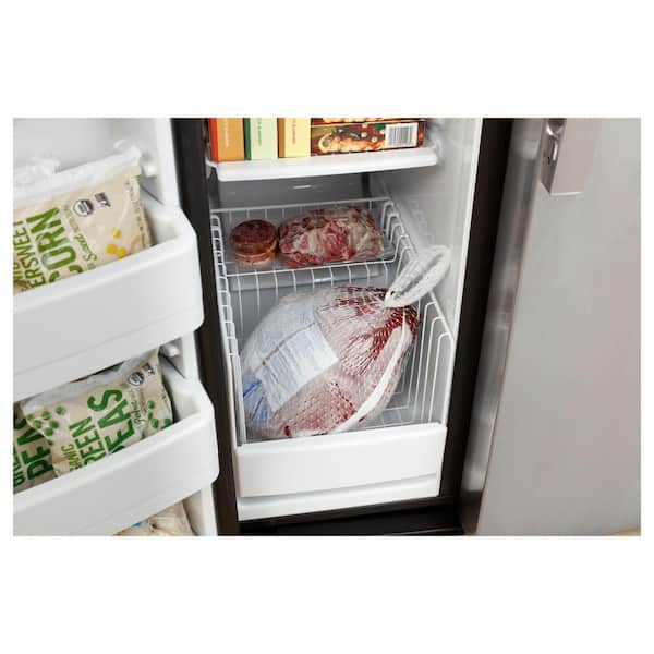 GE Appliances GSS25GGPWW GE® 25.3 Cu. Ft. Side-By-Side Refrigerator, Royal  Furniture