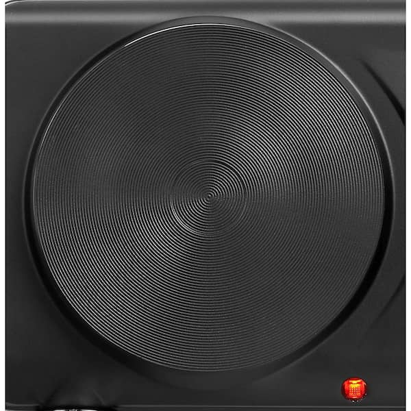 Continental Electric Concealed 2-Burner 7.5 in. Black Portable Hot Plate  CE-BU149 - The Home Depot
