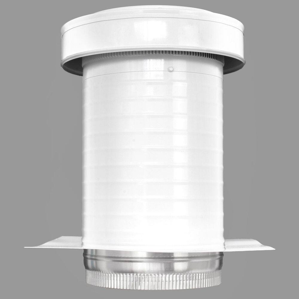 Active Ventilation 9 in. Dia. Aluminum Keepa Roof Jack in White KV