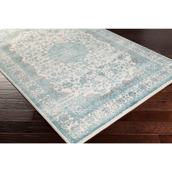 Alain Teal 5 ft. x 8 ft. Indoor Area Rug