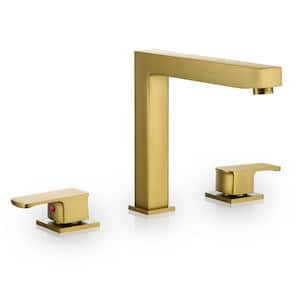 Calden 2-Handle Deck-Mount Roman Tub Faucet in Brushed Gold