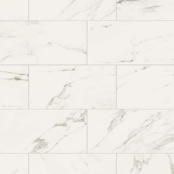 Marazzi Developed by Nature Calacatta 12 in. x 24 in. Glazed Porcelain Floor and Wall Tile (15.6 sq. ft. / case)