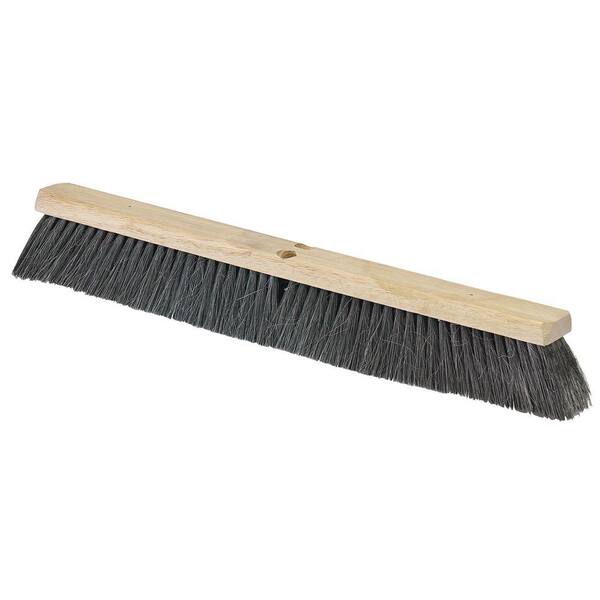 Carlisle 24 in. Horsehair with Polypropylene Medium Push Broom (Head Only) (12-Pack)