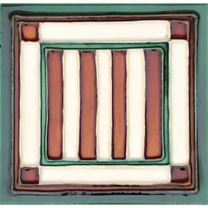 Hand-Painted Ceramic Bandera 6 in. x 6 in. x 6.35 mm Glazed Ceramic Wall Tile (2.5 sq. ft. / case)