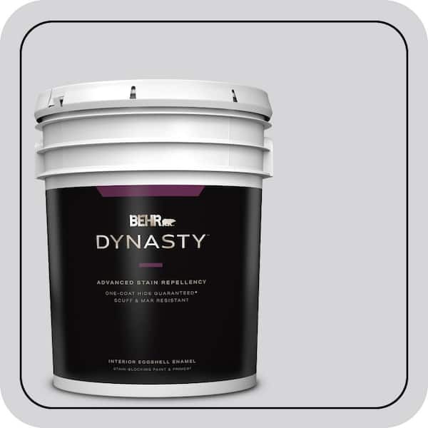 BEHR DYNASTY 5 gal. #N550-1 Mirror Ball Eggshell Enamel Interior Stain-Blocking Paint & Primer