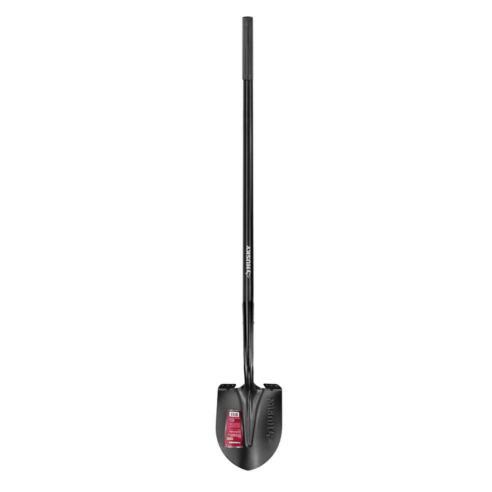 Husky 47 in. L Fiberglass Handle Carbon Steel Digging Shovel with Grip 77416-944 - The Home Depot