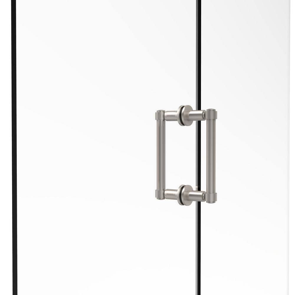 Allied Brass Contemporary 6 in. BacktoBack Shower Door Pull in Satin