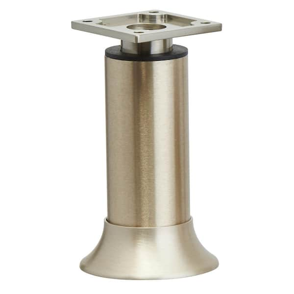 Richelieu Hardware 3 15/16 in. (100 mm) Stainless Steel Aluminum Vintage Round Furniture Leg