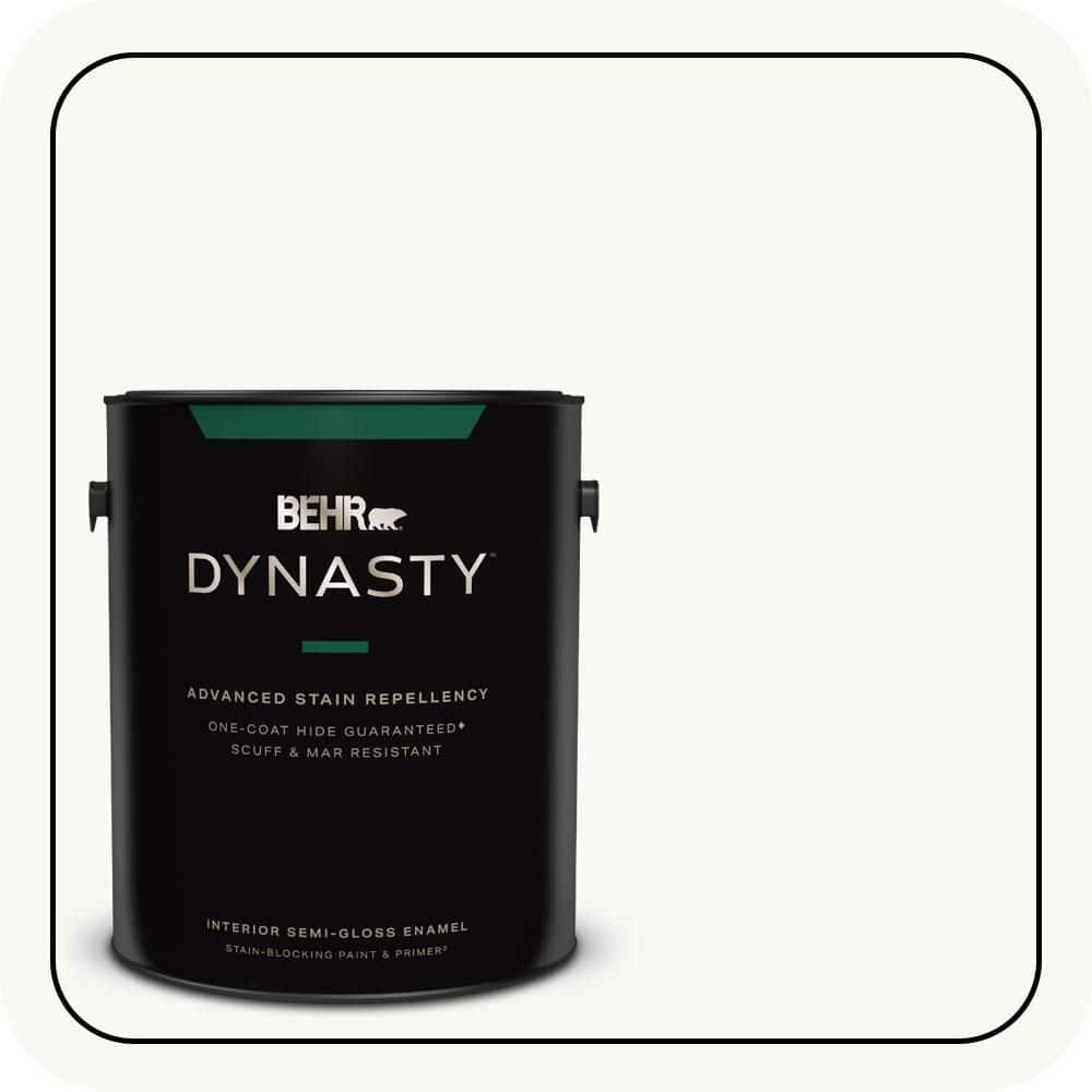 1 gal. Home Decorators Collection #HDC-NT-04G Blanca Peak Semi-Gloss Enamel Interior Stain-Blocking Paint & Primer price history on PriceWatchPro