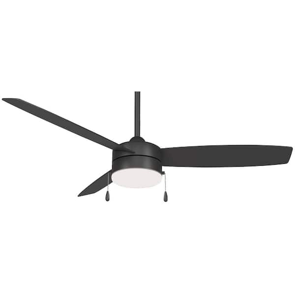 MINKA-AIRE Airetor III 54 in. Integrated LED Indoor Coal Ceiling Fan with Light