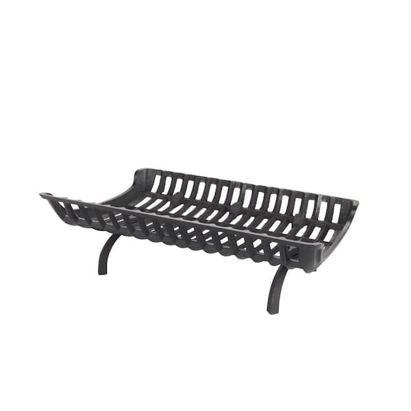 18 Inch Black Wrought Iron Fireplace Grate