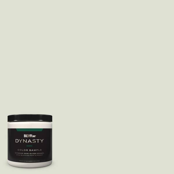 BEHR DYNASTY 8 oz. #PPU10-12 Whitened Sage Semi-Gloss Enamel Stain-Blocking Interior/Exterior Paint & Primer Sample