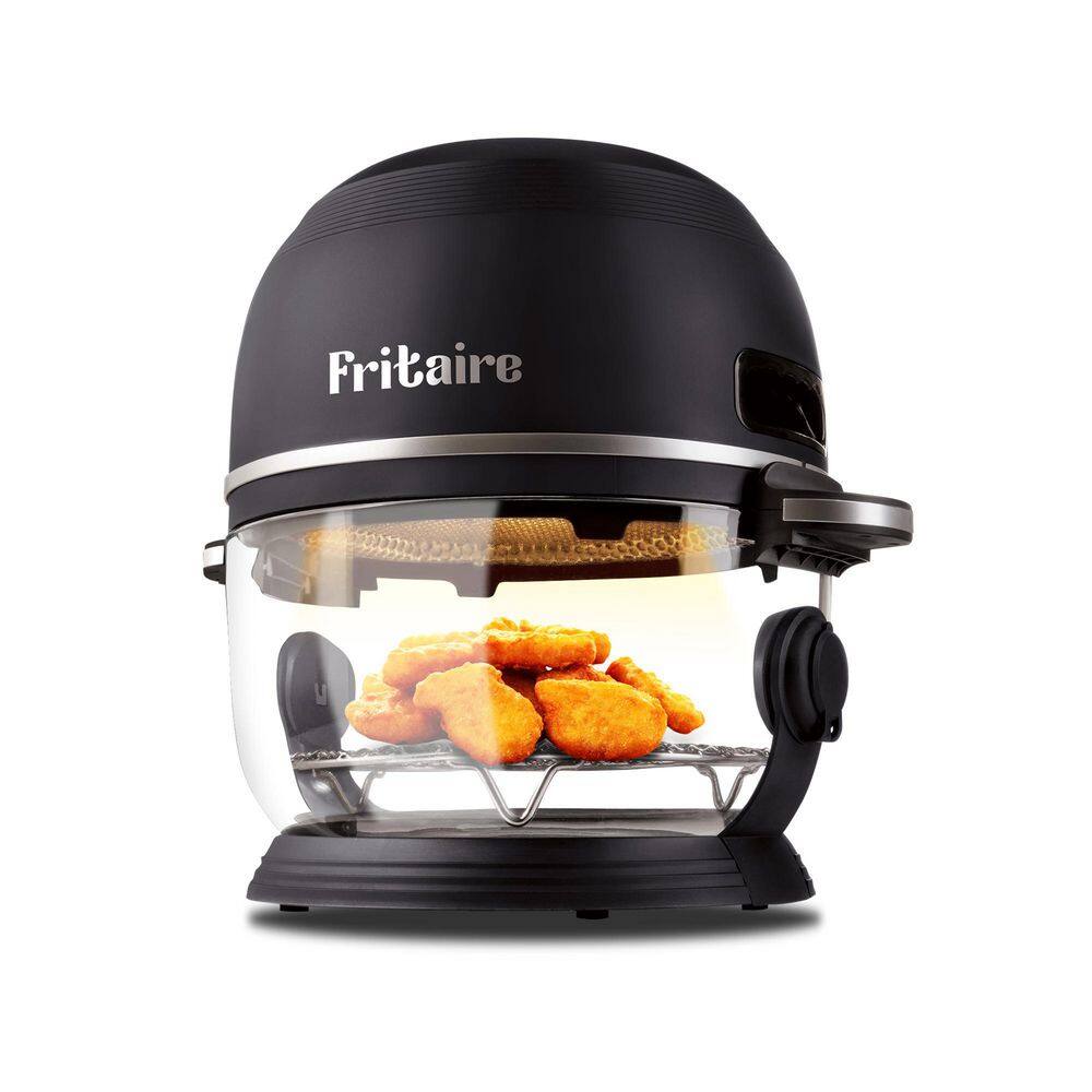 Fritaire 5 Qt Black Electric Glass Bowl Air Fryer