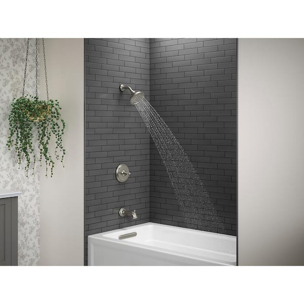 Shower Faucet In Vibrant Brushed Nickel, Bathtub And Shower Combo Faucets