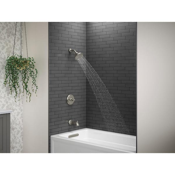 Capilano Single-Handle 3-Spray Tub and Shower Faucet in Vibrant Brushed Nickel (Valve Included)