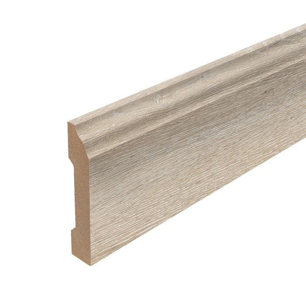 Camden 0.62 in. T x 3.3 in. W x 94.5 in. L Textured Wood Look Laminate Moulding/Trim Base Molding