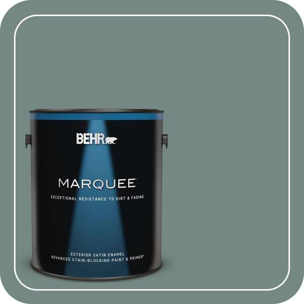 BEHR MARQUEE 1 gal. #MQ6-10 Echo Park Satin Enamel Exterior Paint & Primer