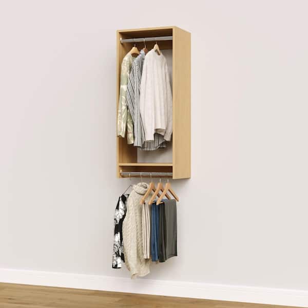 MODULAR CLOSETS Vista Collection 18 in. W Oak Closet Kit Double