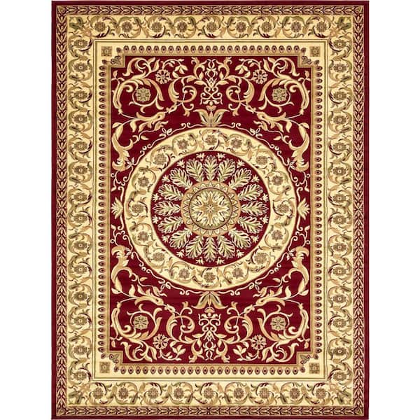 Unique Loom Versailles Napoleon Red 10' 0 x 13' 0 Area Rug