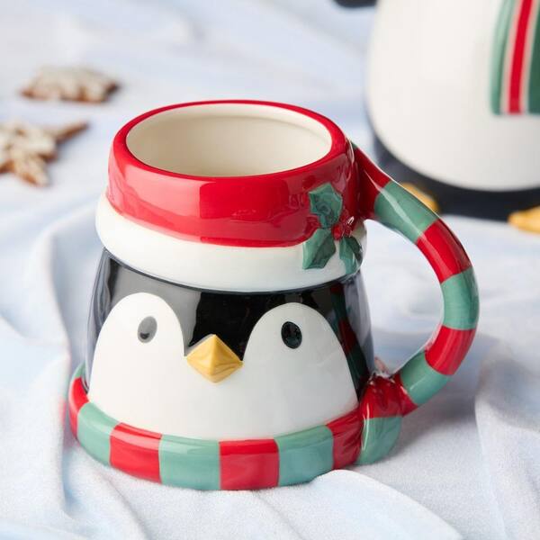 Certified International Christmas Whimsy Penguin 18 oz. Assorted