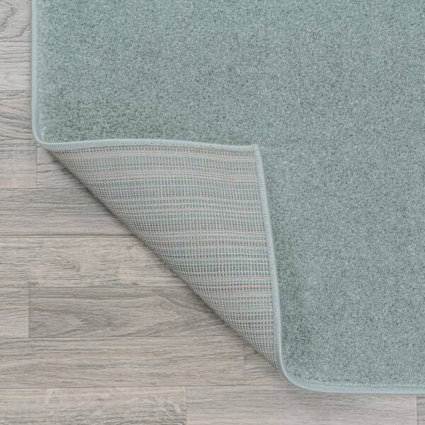 JONATHAN Y Haze Solid Low-Pile Classic Blue 5 ft. Round Area Rug SEU100F-5R  - The Home Depot