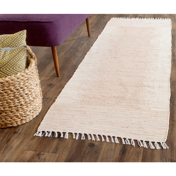 Montauk Beige 2 ft. x 9 ft. Border Runner Rug