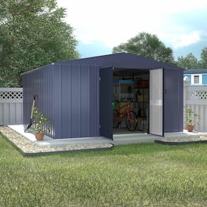 hourouページ VEIKOUS 8 ft. W x 12 ft. D Outdoor Metal Storage Shed in