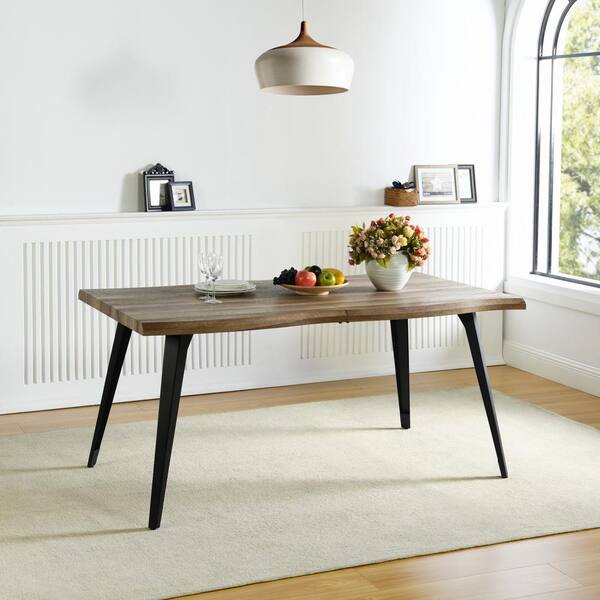 Lt Table Reviews for Homy Casa Lancelot Lt Honey Brown Wood Top 63 in. 4 Legs ...