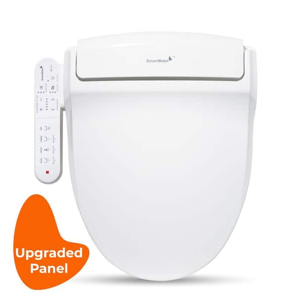 SmartBidet Electric Bidet Seat for Round Toilets in White