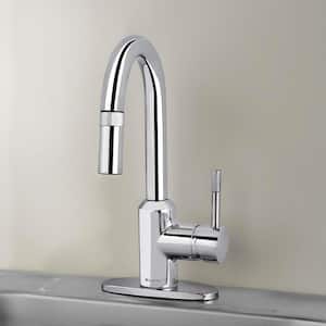 2600 Series Single-Handle Pull-Down Sprayer Laundry Faucet in Chrome