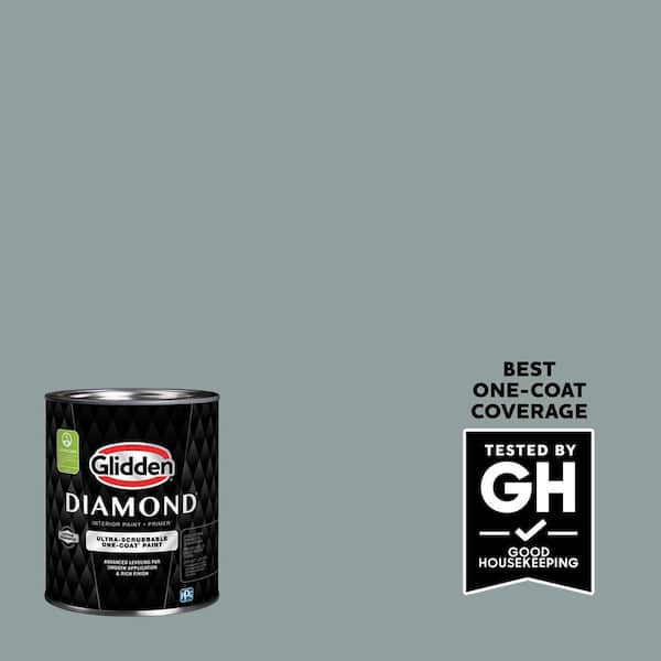 Glidden Diamond 1 qt. #PPG1036-4 After The Storm Eggshell Interior Paint with Primer