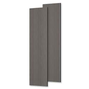 Walnut 0.9 in. x 1.05 ft. x 8.86 ft. Acoustic/Sound Absorb 3D Oak Overlapping Wood Slat Decorative Wall Paneling 4-Pack