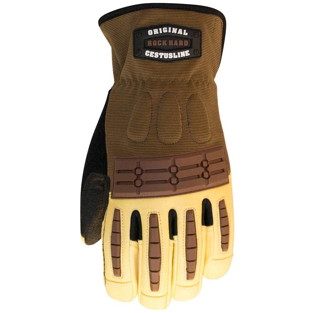 2XL Brown RockHard Original Gloves